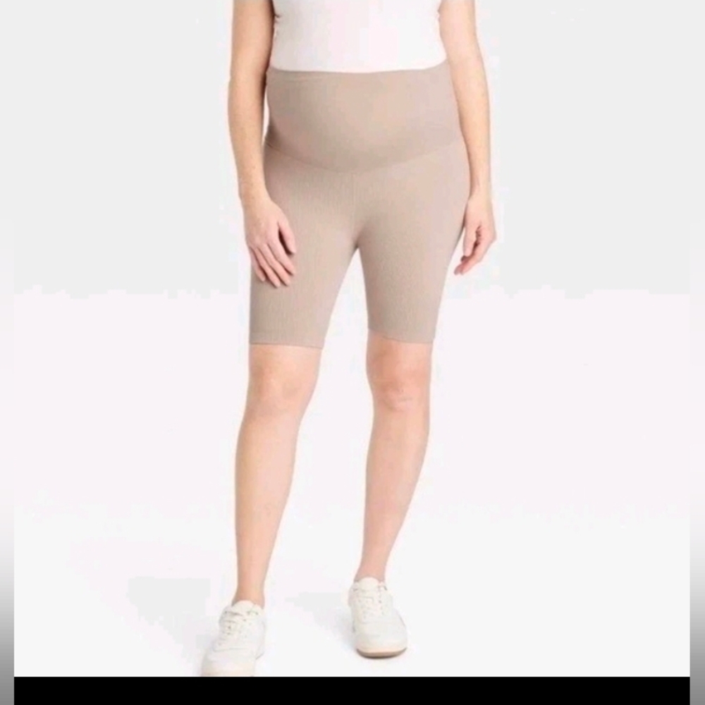 Isabel Maternity By Ingrid Women's Seamless Bike Short Taupe